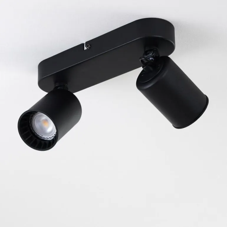Plafonnier Kullaberg Noir, 2 lumières