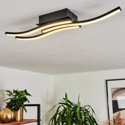 Plafonnier Kumahu LED Noir, 1 lumière
