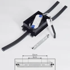 Plafonnier Kumahu LED Noir, 1 lumière