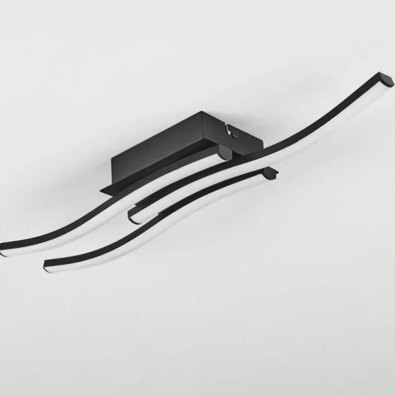 Plafonnier Kumahu LED Noir, 1 lumière