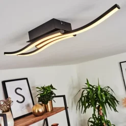 Plafonnier Kumahu LED Noir, 1 lumière