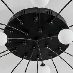 Plafonnier Lacosse LED Noir, 21 lumières