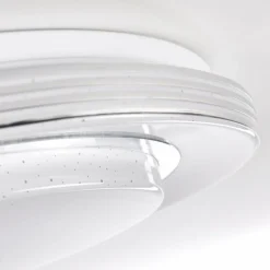 Plafonnier Laganadi LED Blanc, 1 lumière, Télécommandes