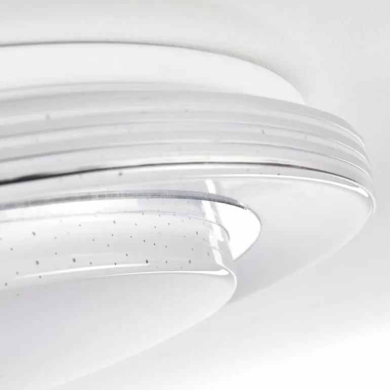 Plafonnier Laganadi LED Blanc, 1 lumière, Télécommandes