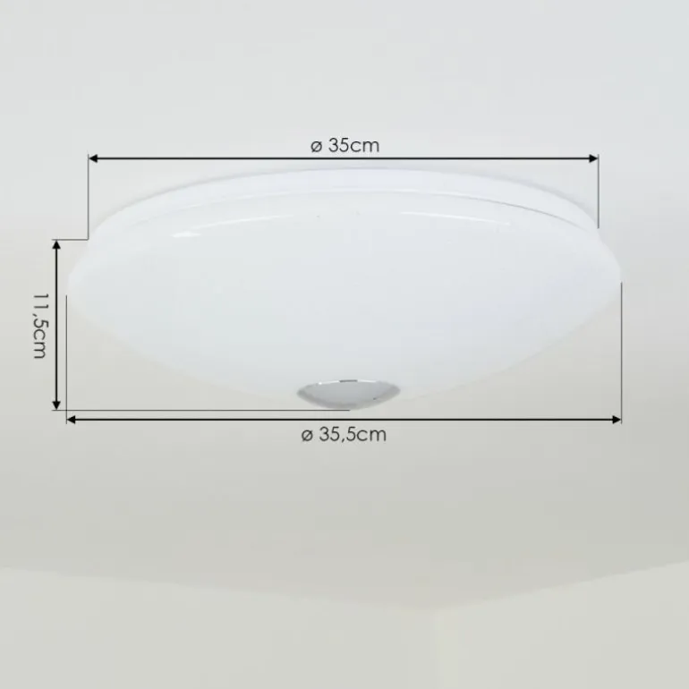 Plafonnier Langlois Blanc, 1 lumière