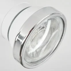 Plafonnier Lanrigan Chrome, Blanc, 1 lumière