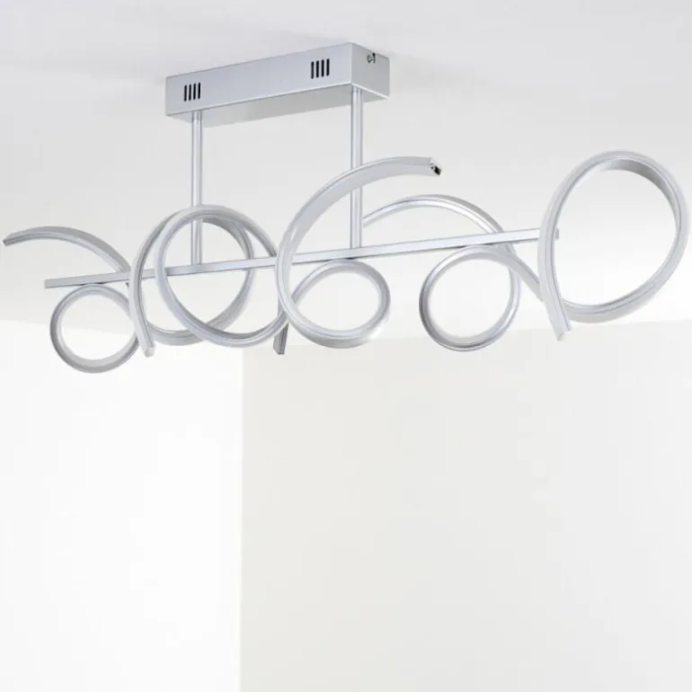 Plafonnier Lavaca LED Argenté, 1 lumière