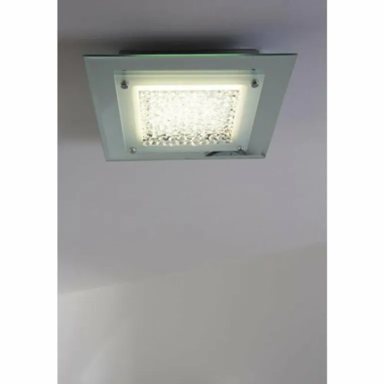 Plafonnier LED Globo Liana Chrome, 1 lumière