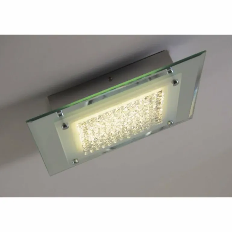 Plafonnier LED Globo Liana Chrome, 1 lumière