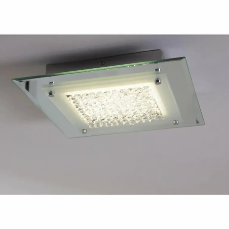 Plafonnier LED Globo Liana Chrome, 1 lumière