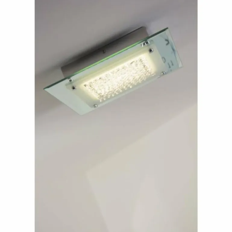 Plafonnier LED Globo Liana Chrome, 1 lumière