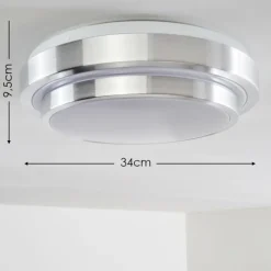 Plafonnier LED SORA Blanc, 1 lumière