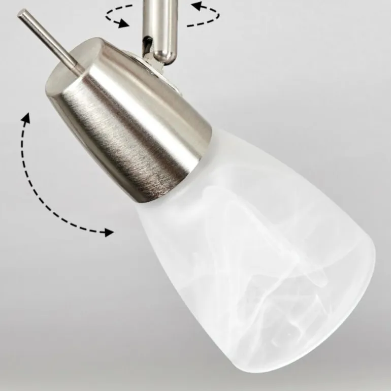 Plafonnier Lejsta Nickel mat, 4 lumières