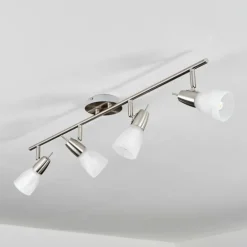Plafonnier Lejsta Nickel mat, 4 lumières
