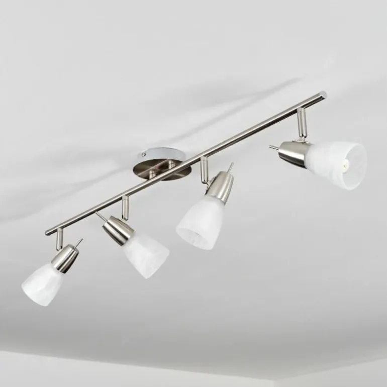 Plafonnier Lejsta Nickel mat, 4 lumières