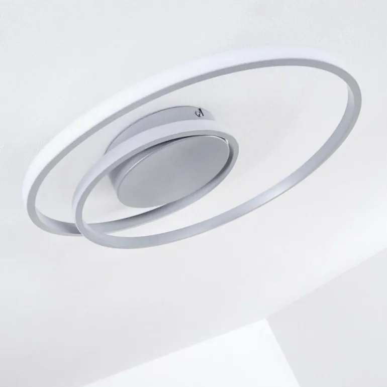 Plafonnier Leksund LED Argenté, 1 lumière
