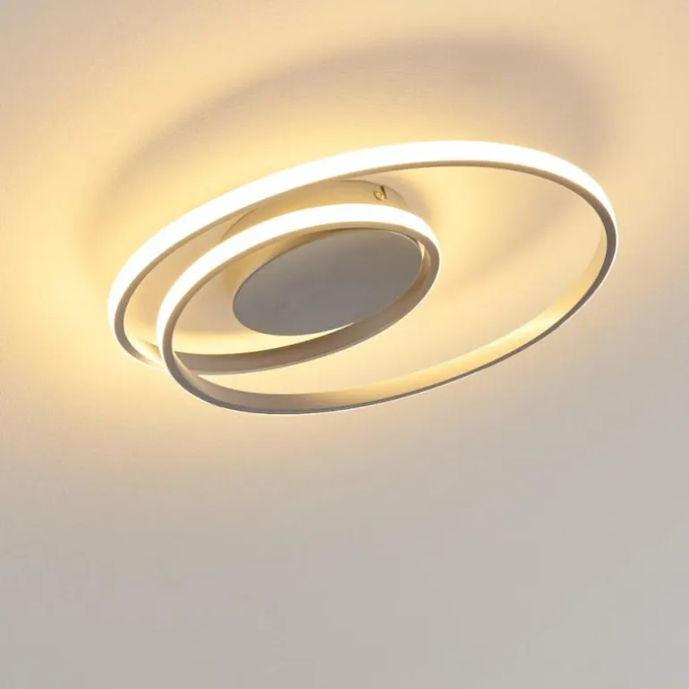 Plafonnier Leksund LED Argenté, 1 lumière