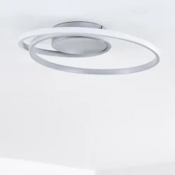 Plafonnier Leksund LED Argenté, 1 lumière