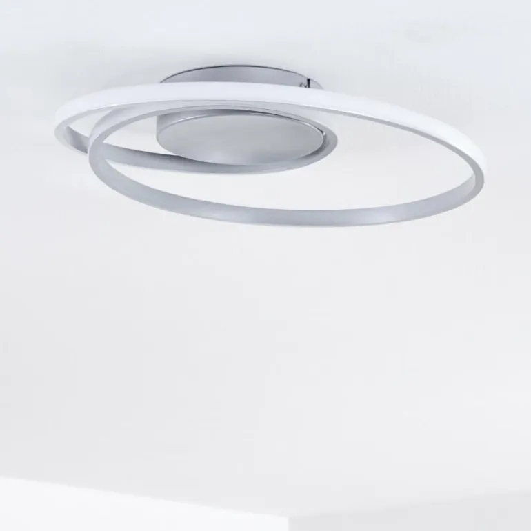 Plafonnier Leksund LED Argenté, 1 lumière