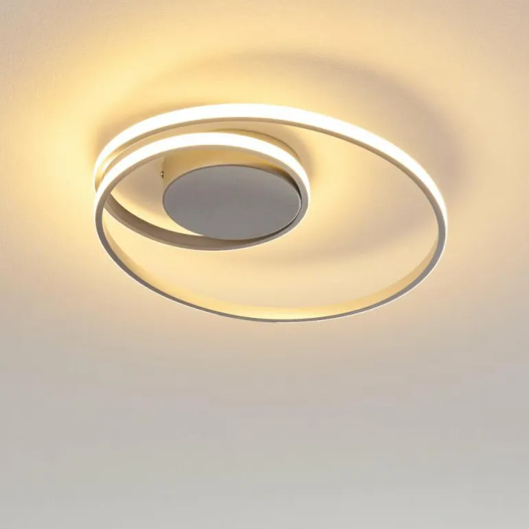 Plafonnier Leksund LED Argenté, 1 lumière