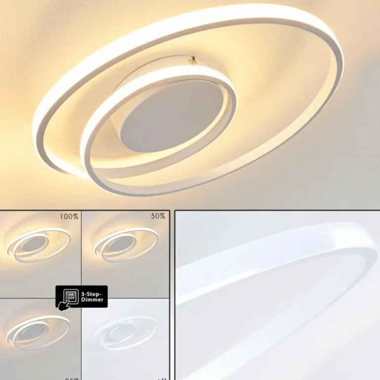 Plafonnier Leksund LED Blanc, 1 lumière