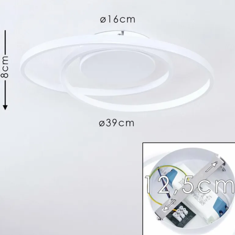 Plafonnier Leksund LED Blanc, 1 lumière