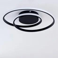 Plafonnier Leksund LED Noir, 1 lumière