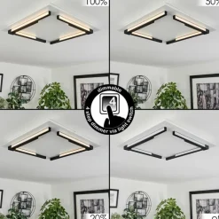 Plafonnier Leroux LED Blanc, 1 lumière