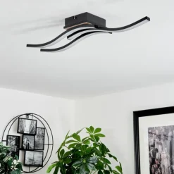 Plafonnier Letala LED Couleur bois, 3 lumières