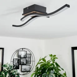 Plafonnier Letala LED Couleur bois, 2 lumières