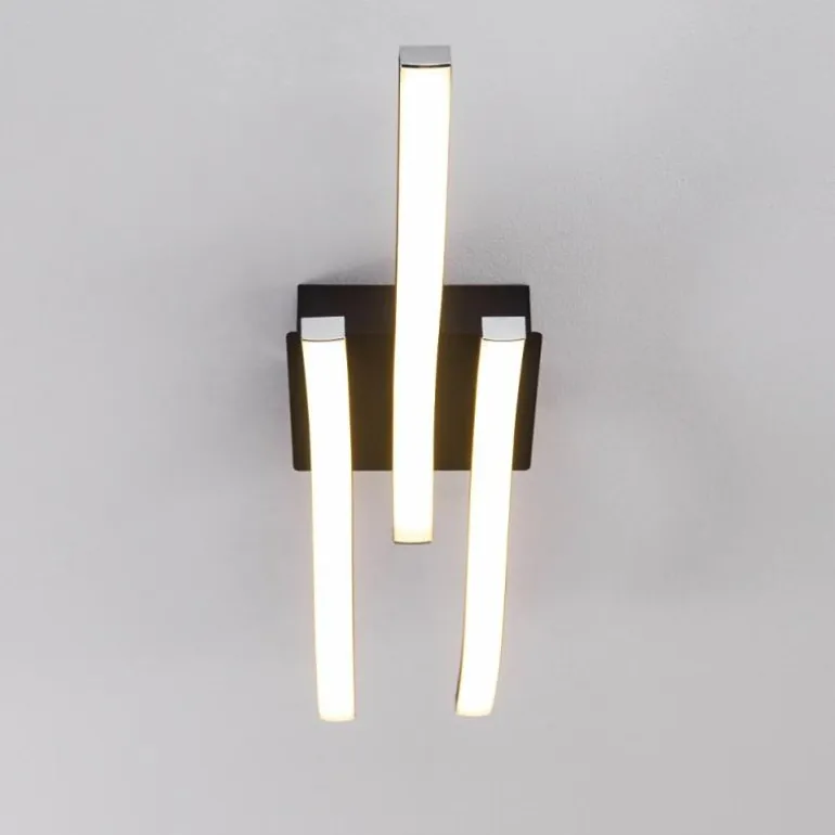 Plafonnier Letala LED Noir, 3 lumières