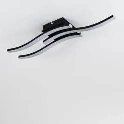 Plafonnier Letala LED Noir, 3 lumières