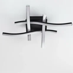 Plafonnier Letala LED Noir, 4 lumières