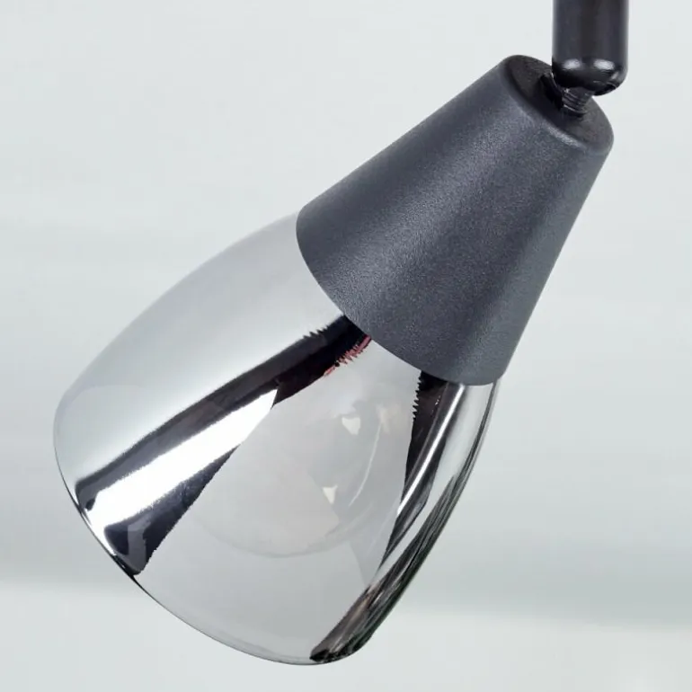 Plafonnier Leteque Écru, Noir, 2 lumières