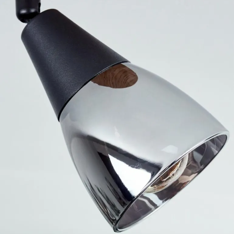 Plafonnier Leteque Écru, Noir, 3 lumières