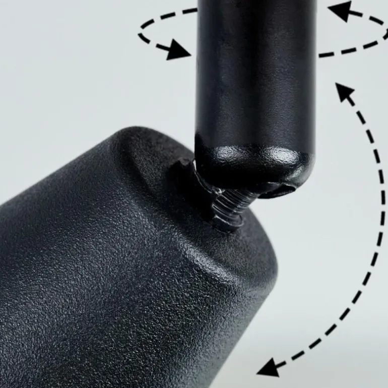 Plafonnier Leteque Écru, Noir, 1 lumière
