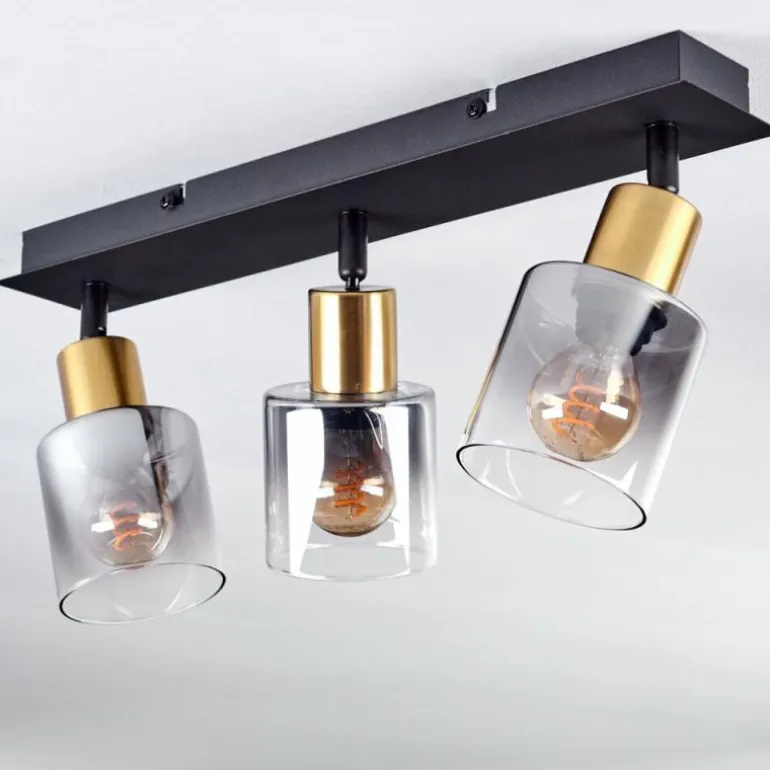 Plafonnier Leteque Noir, 3 lumières