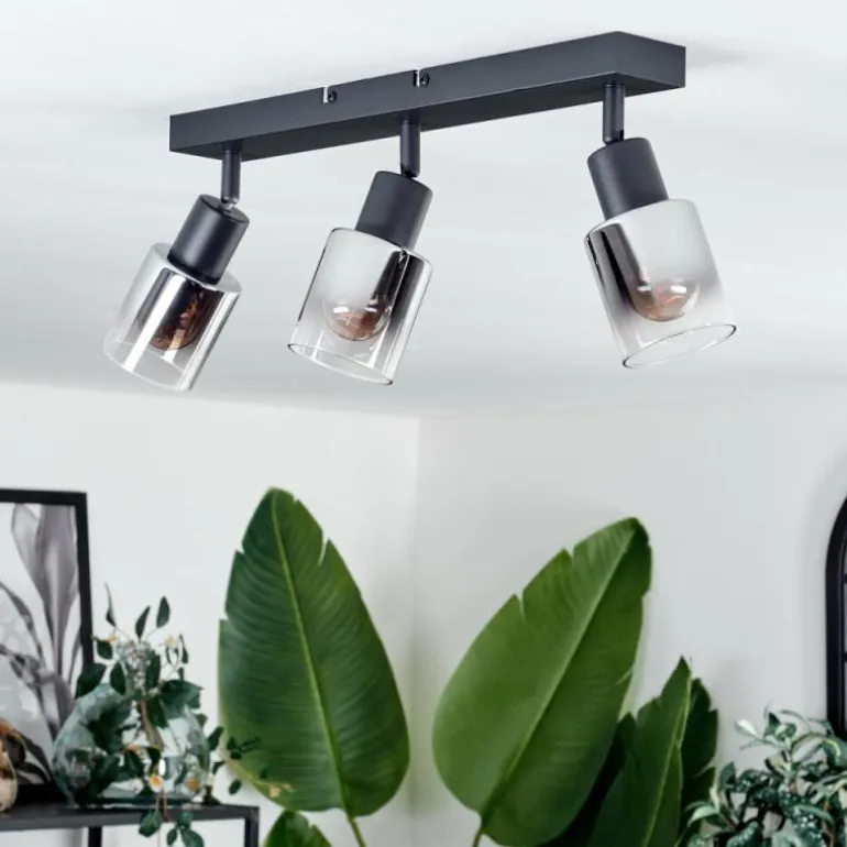 Plafonnier Leteque Noir, 3 lumières