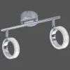 Plafonnier Leuchten Direkt ANGELO LED Chrome, 2 lumières