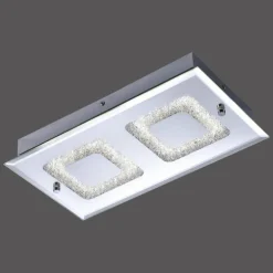 Plafonnier Leuchten Direkt LISA LED Chrome, 2 lumières