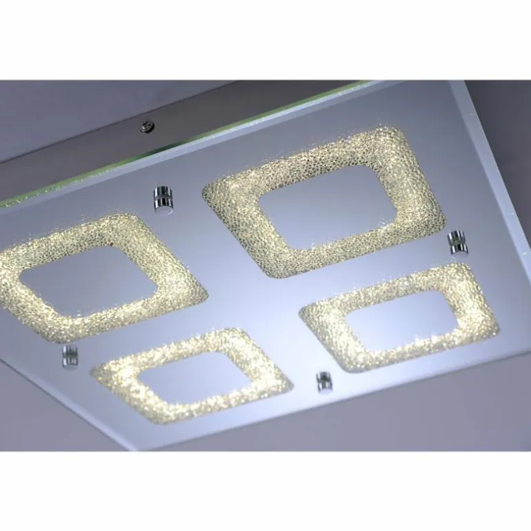 Plafonnier Leuchten Direkt LISA LED Chrome, 1 lumière