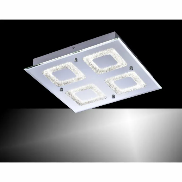 Plafonnier Leuchten Direkt LISA LED Chrome, 1 lumière