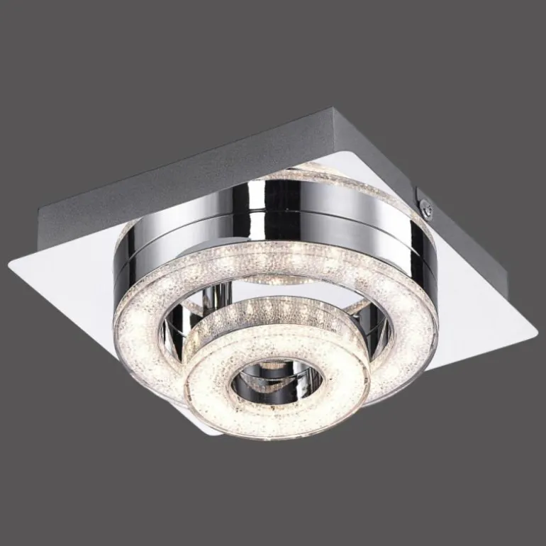 Plafonnier Leuchten Direkt TIM LED Chrome, 2 lumières