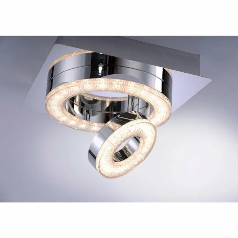 Plafonnier Leuchten Direkt TIM LED Chrome, 2 lumières
