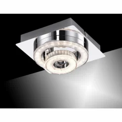 Plafonnier Leuchten Direkt TIM LED Chrome, 2 lumières