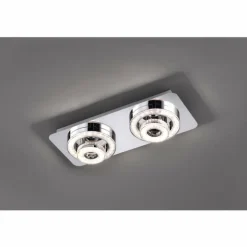 Plafonnier Leuchten Direkt TIM LED Chrome, 2 lumières
