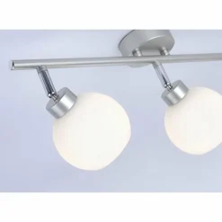 Plafonnier Leuchten-Direkt LOTTA Argenté, 3 lumières