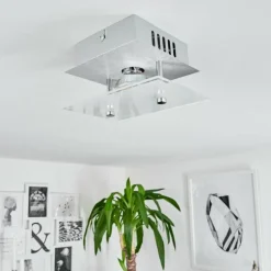 Plafonnier Liestal LED Aluminium, 1 lumière