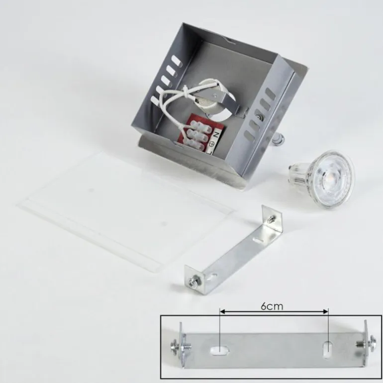 Plafonnier Liestal LED Nickel mat, 1 lumière