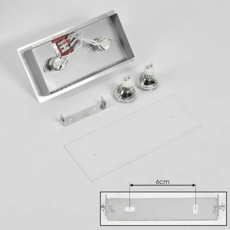 Plafonnier Liestal LED Nickel mat, 2 lumières